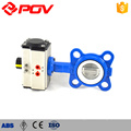 PTFE 1 inch wafer type butterfly valves with pneumatic actuator